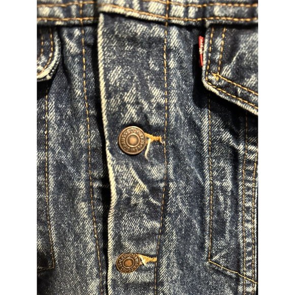 Vintage 90's Made in USA Levis Acid Wash Denim Jacket 57514-1109 Womens Large - Picture 4 of 6